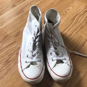 All white converse